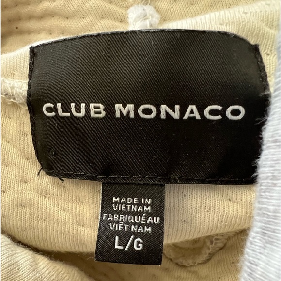 🎯Club Monaco Textured Sweatshirt Gray Size Large - Picture 7 of 12